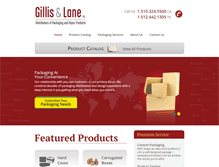 Tablet Screenshot of gillislane.com